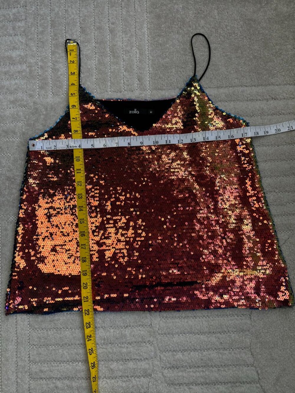 Zolla Women’s Multicolor Sequin Cami Tank Top Size M - Picture 5 of 5
